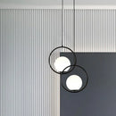 DecorBites™ Glass Ball Pendant Lamp: Elegant Dining Room Light Fixture, Gold Finish