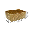 Breakfast Woven Storage Basket Picnic Basket Laundry Box Home Sundries Organizer Fruit Flower Storage Baskets Desktop Container