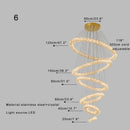 Modern golden decorbites crystal ring chandelier living room light