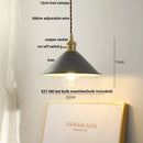 DecorBites™ Copper Knob Iron LED Pendant Light - Adjustable Nordic Modern Hang Lamp