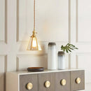 DecorBites™ Glass LED Hanging Lamp | Minimalist Copper Pendant Light