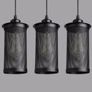 DecorBites™ Industrial Nordic Black Iron Cage Pendant Light Loft Hanging Lamp