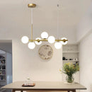 DecorBites™ Gold Glass Ball LED Pendant Light, 11 Heads, Nordic Modern Design