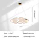 DecorBites™ Circular Petal LED Chandelier for Home Decor - Nordic Luxury Lighting Fixtures