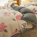 DecorBites™ Dual-Layer Winter Velvet Duvet Cover - Soft & Warm Double-Sided Quilt Blanket