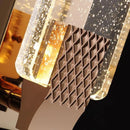 Gold textured bubble glass led wall lamp bedroom sconce