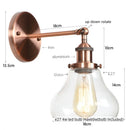 DecorBites™ Gold LED Wall Sconce Retro Bedroom Lamp | Loft Iron Decor Aisle Restaurant Home