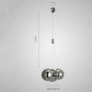 DecorBites™ Glass Ball LED Pendant Light Fixture for Home Decor and Lighting in Various Rooms