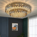 DecorBites™ Gold Crystal Chandelier for Living Room Luxury Lighting Fixture