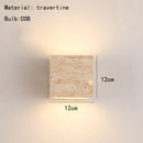 DecorBites™ Cuboid Stone LED Wall Lamp 3000K Parlor Bedroom Stairs Creative Lighting