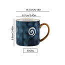 DecorBites™ Japanese Style Ceramic Mug with Spoon and Lid