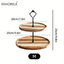 DecorBites™ Double-Layer/Three-Layer Dried Fruit Tray - Elegant Serving Dish for Desserts and Snacks