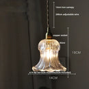 DecorBites™ Glass LED Pendant Lamp, Modern Nordic Style, Adjustable 2m Wire, Copper Socket