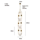 DecorBites™ Crystal Gold Chain Chandelier Ceiling Lamp for Home Décor