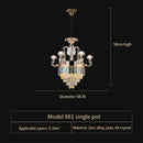 DecorBites™ Crystal Dining Room Chandelier: Elegant European Style Living Room Lamp, Bedroom Decor