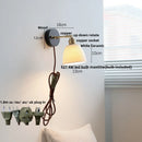DecorBites™ Black Wood LED Wall Sconce Rotatable Stair Light, Modern Nordic Design