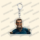 Hot The Boys TV Show Keychains Homelander Billy Butcher Starlight Key Chain Ring for Bag Hero Pendant Keyring Jewelry Fans Gifts
