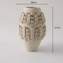 DecorBites™ Geometric Folding Ceramic Flower Vase Home Decor Handicrafts