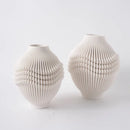 DecorBites™ Geometric Folding Ceramic Flower Vase Home Decor Handicrafts
