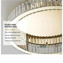 DecorBites™ Crystal Circle Ceiling Chandelier LED Indoor Lighting for Living Room Bedroom Study