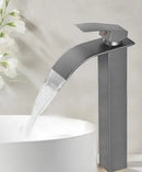 DecorBites™ Gold Bathroom Faucet: Brass Rose Gold Basin Waterfall Mixer Tap