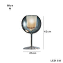 DecorBites™ Glass Gold Table Lamp: Luxury Designer Desk Light for Elegant Living Spaces