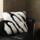 DecorBites™ Luxe Faux Fox Fur Throw Pillows for Home Decor - Plush, Soft, Cozy Sofa Cushion