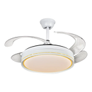 DecorBites™ Decor LED Ceiling Fans with Remote Control for Living Room, Bedroom, Dining Room