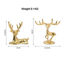 Abstract Gold Resin Statue Handicraft for Living Room, Office Desk Decor - DecorBites™