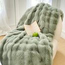 DecorBites™ Gradient Pink Double Layer Faux Fur Winter Blanket