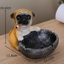 DecorBites™ Basketball Puppy Ashtray: Portable, Windproof, Creative Desk Decoration & Smoking Accessory