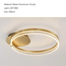 DecorBites™ Acrylic Round Ring Ceiling Light LED Chandelier Modern Minimalism for Living Room and Kitchen