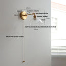 DecorBites™ Clear Glass LED Wall Sconce Rotate Up Down, Perfect for Dining Room, Bathroom