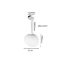DecorBites™ Glass Ball LED Pendant Lights for Home Decor, Living/Dining Room, Bar, & Stairs