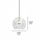 DecorBites™ Gold Glass Ball Pendant Light for Dining Room & Bedroom Decor