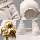 DecorBites™ Diver Girl Resin Statue Banksy Deep Sculpture Street Art Ornament Figurine