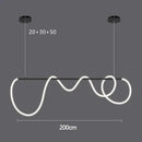 DecorBites™ Gold Black LED Chandelier Modern Minimalist Pendant for Home Decor Lighting