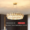 DecorBites™ Gold Crystal Chandelier: Luxury Lighting for Dining Living Bedroom Kitchen Island