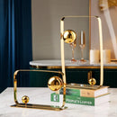 DecorBites™ Golden Ball Cube Stainless Steel Sculpture - Home Decor Ornament