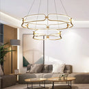 DecorBites™ Adara Luxury LED Chandelier: Modern Ring Light for Home Interior Decoration