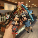 NARUTO Keychain Anime Figure Haruno Sakura Hatake Kakashi Gaara Uzumaki Naruto PVC Pendant key Rings for Kids Birthday Toy Gift