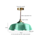DecorBites™ Green Glass LED Pendant Light for Home Decor and Cafe Lighting