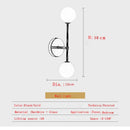 DecorBites™ Frosted Glass Ball LED Wall Sconce - Indoor Home Lighting Fixture