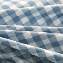 DecorBites™ Japanese Grid Print Bed Set in Washed Cotton for Summer Comfort