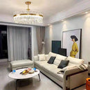 DecorBites™ Gold Round Crystal Pendant Light Chandelier for Bedroom and Living Room