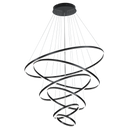 DecorBites™ Circle Ring Art Chandelier for Duplex Villa Staircase Hall Living Room
