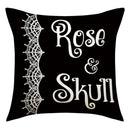 DecorBites™ Halloween Pillowcase Set - Festive Sofa Cushion Covers with Pumpkin Cat Witch Hat Print.
