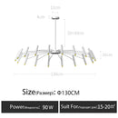 DecorBites™ LED Ceiling Chandelier: Minimalist Nordic Home Lighting for Living Room, Bedroom, Dining Area
