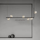 DecorBites™ Double Glass Shade Pendant Light: Nordic Minimalist Design, LED Lamp for Living Room, Restaurant