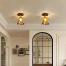 DecorBites™ Copper Wood LED Ceiling Lamp Modern Indoor Lighting Fixtures